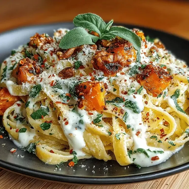 Savory Butternut Squash Pasta with Crispy Sage, Parmesan and Toasted Walnuts - tertiary view