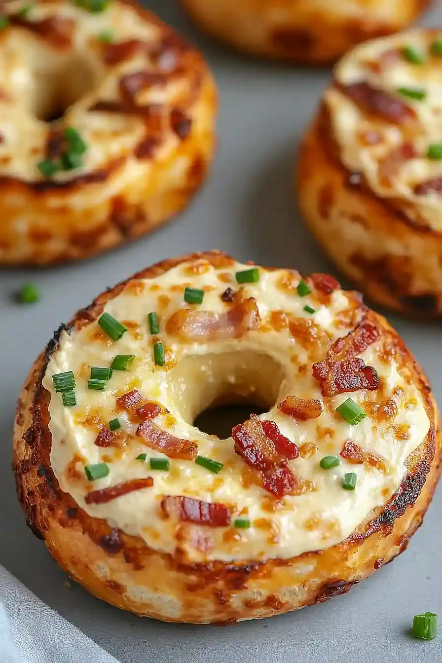 Ultimate Zesty Bacon Cream Cheese Bagels with Fresh Herbs and Capers - secondary view