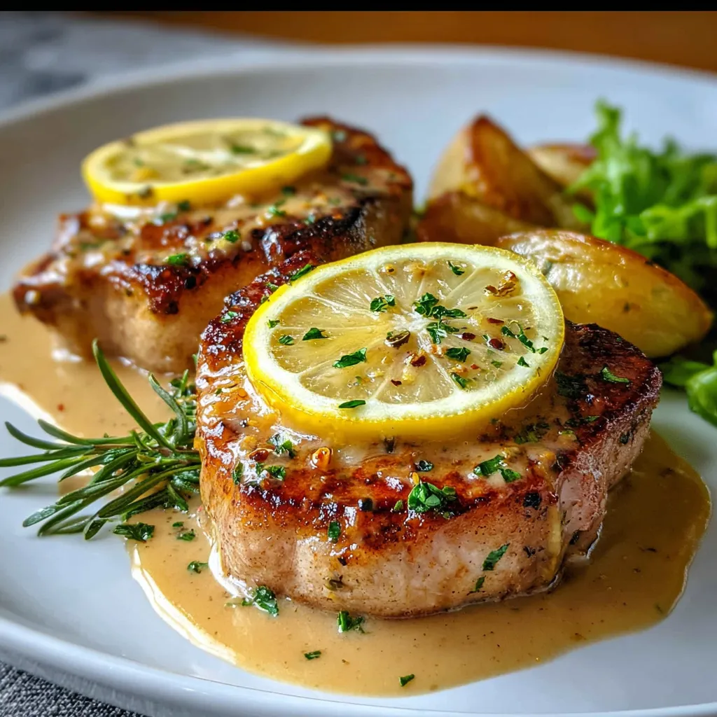 Ultimate Pan-Seared Lemon Dijon Pork Chops: Juicy Restaurant-Quality Main Dish Recipe - main view