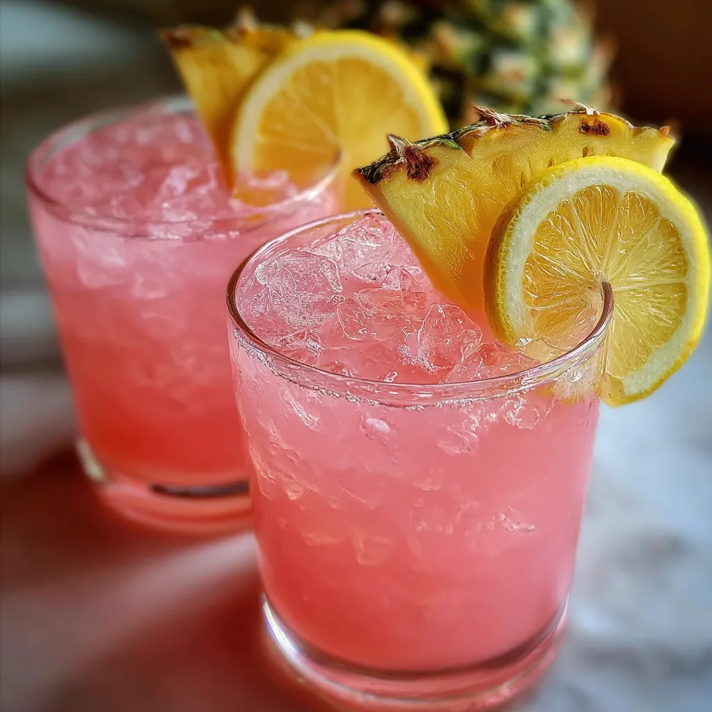 Tropical Pineapple Pink Lemonade: Ultimate Refreshing Summer Paradise Drink Recipe - main view